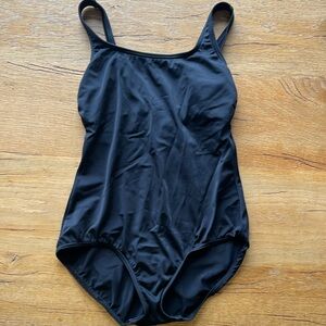 2 Black one piece bathing suits by Land’s End.  Size 6.